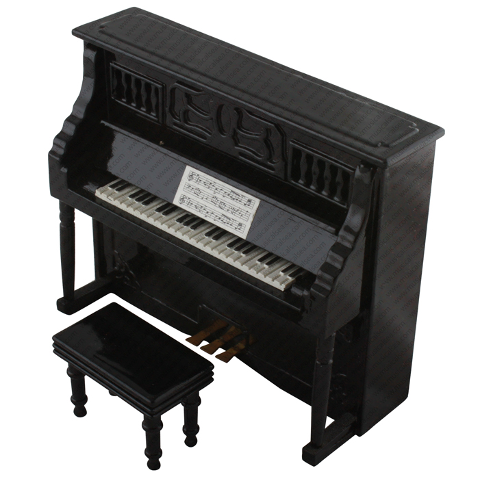 Miniature black piano